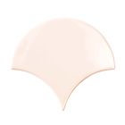 Pisces Pink Ceramic Fan Tile (150x134mm) | Go Tiles