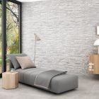 Athens White Textured Stone Porcelain Tile (890x320mm) | Go Tiles