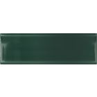 Vienna Concave Green Ceramic Brick Tile (200x65mm) | Go Tiles