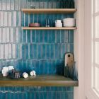 Vargas Teal Ceramic Brick Tile (300x75mm) | Go Tiles