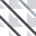 Palma Grey Geometric 2 Patterned Porcelain Tile (200x200mm) | Go Tiles