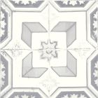Amaya Grey Gloss Patterned Porcelain Tile (200x200mm) | Go Tiles