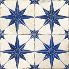 Hydra Embossed Blue Patterned Ceramic Tile (450x450mm) | Go Tiles