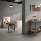 Aries Grey Concrete Ceramic Tile (550x333mm) | Go Tiles