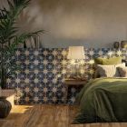 Hydra Blue & White Patterned Ceramic Tile (450x450mm) | Go Tiles
