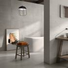 Aries Ivory Concrete Ceramic Tile (550x333mm) | Go Tiles