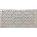 Zinnia Grey Patterned Ceramic Brick Tile (240x120mm) | Go Tiles