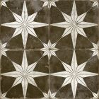 Hydra Black & White Patterned Ceramic Tile (450x450mm) | Go Tiles