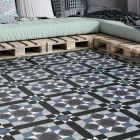 Virgo Blue Patterned Ceramic Tile (450x450mm) | Go Tiles