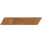 Ellington Natural Wood Effect Porcelain Chevron Tile (400x80mm) | Go Tiles