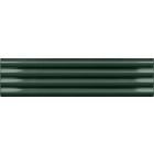 Avon Ribbed Dark Green Ceramic Brick Tile (200x50mm) | Go Tiles
