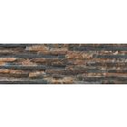 Drury Brown Textured Stone Porcelain Tile (520x170mm) | Go Tiles