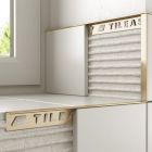 Tileasy Aluminium 10mm Matt Gold Tile Trim | Tile Edging