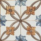 Amaya Beige Matt Patterned Porcelain Tile (200x200mm) | Go Tiles