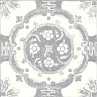 Amaya Grey Gloss Patterned Porcelain Tile (200x200mm) | Go Tiles