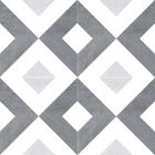 Palma Grey Geometric 1 Patterned Porcelain Tile