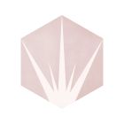 Gemini Pink Patterned Matt Porcelain Tile (228x198mm) | Go Tiles