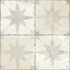 Hydra White Patterned Ceramic Tile (450x450mm) | Go Tiles