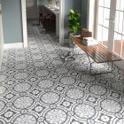 Palma Grey Patterned Porcelain Tile (200x200mm) | Go Tiles