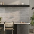 Zinnia Grey Patterned Ceramic Brick Tile (240x120mm) | Go Tiles