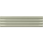 Avon Ribbed Tansy Green Ceramic Brick Tile (200x50mm) | Go Tiles