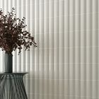 Vienna Convex Grey Ceramic Brick Tile (200x65mm) | Go Tiles