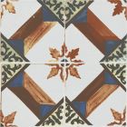 Amaya Beige Matt Patterned Porcelain Tile (200x200mm) | Go Tiles