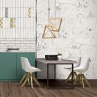Titan White Marble Ceramic Tile (600x300mm) | Go Tiles