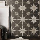 Hydra Black & White Patterned Ceramic Tile (450x450mm) | Go Tiles