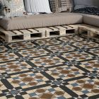 Virgo Beige Patterned Ceramic Tile (450x450mm) | Go Tiles