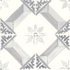 Amaya Grey Matt Patterned Porcelain Tile (200x200mm) | Go Tiles