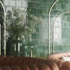 Benedict Green Porcelain Tile (150x150mm) | Go Tiles