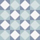 Minsk Blue Green Patterned Porcelain Tile (250x250mm) | Go Tiles