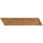 Ellington Natural Wood Effect Porcelain Chevron Tile (400x80mm) | Go Tiles