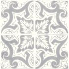 Amaya Grey Matt Patterned Porcelain Tile (200x200mm) | Go Tiles