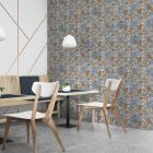 Quinn Multi Paisley Patterned Porcelain Tile (250x250mm) | Go Tiles