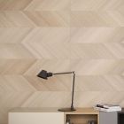 Eden Beige Wood Effect Ceramic Chevron Tile (1200x400mm) | Go Tiles