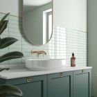 Avon Aloe Green Ceramic Brick Tile (200x50mm) | Go Tiles