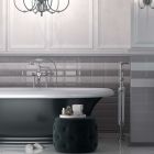 Metro Light Grey Ceramic Brick Tile (200x100mm) | Go Tiles