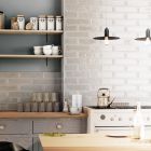 Vargas Grey Ceramic Brick Tile (300x75mm) | Go Tiles