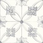 Amaya Grey Matt Patterned Porcelain Tile (200x200mm) | Go Tiles