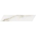 Coleridge White Marble Porcelain Chevron Tile (400x80mm) | Go Tiles