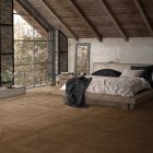 Iris Dark Wood Effect Porcelain Tile (800x800mm) | Go Tiles