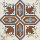Amaya Beige Matt Patterned Porcelain Tile (200x200mm) | Go Tiles