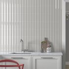Vienna Concave Grey Ceramic Brick Tile (200x65mm) | Go Tiles