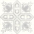 Amaya Grey Matt Patterned Porcelain Tile (200x200mm) | Go Tiles