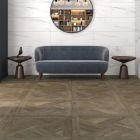 Birdie Umber Wood Effect Porcelain Tile (900x900mm) | Go Tiles