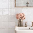Benedict White Porcelain Tile (150x150mm) | Go Tiles