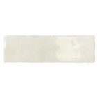 Bellever Soft White Crackle Glaze Porcelain Brick Tile (200x65mm) | Go Tiles