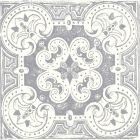 Amaya Grey Matt Patterned Porcelain Tile (200x200mm) | Go Tiles